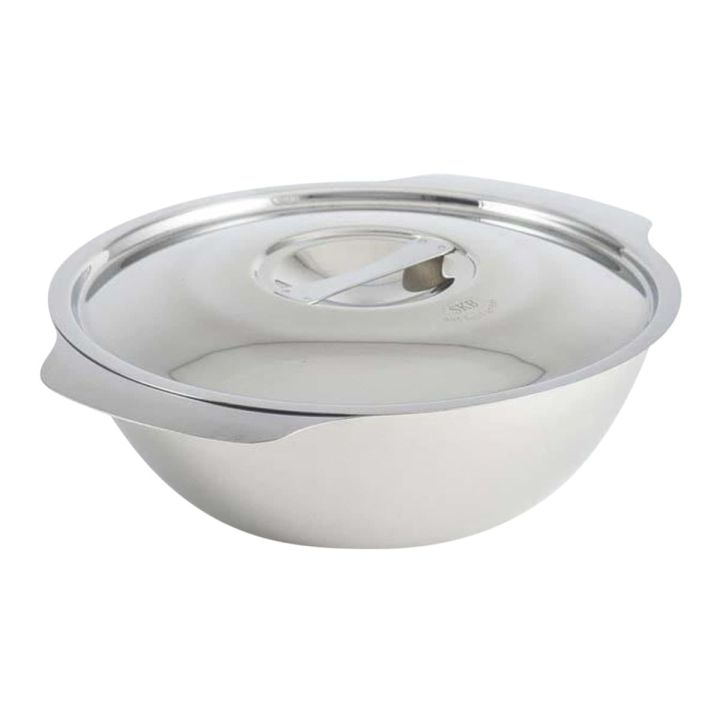 Stainless Steel Soup Bowl with SS Lid - Silver