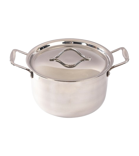 SKB 304 food grade Stainless Steel Queen Sauce Pot with SS Lid and Handle