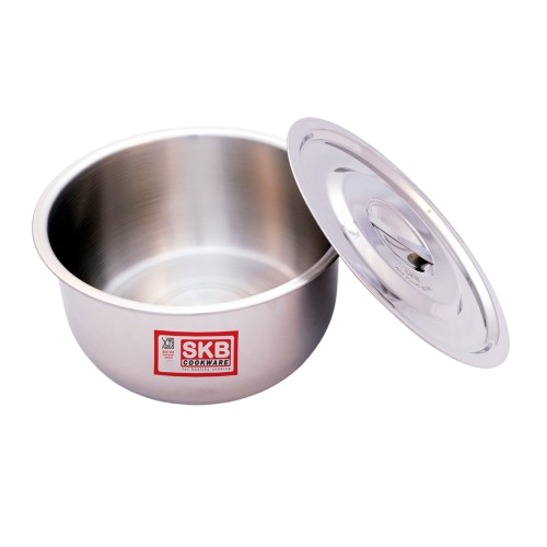 SKB Stainless Steel BD Pan With SS Lid -Induction Compatible