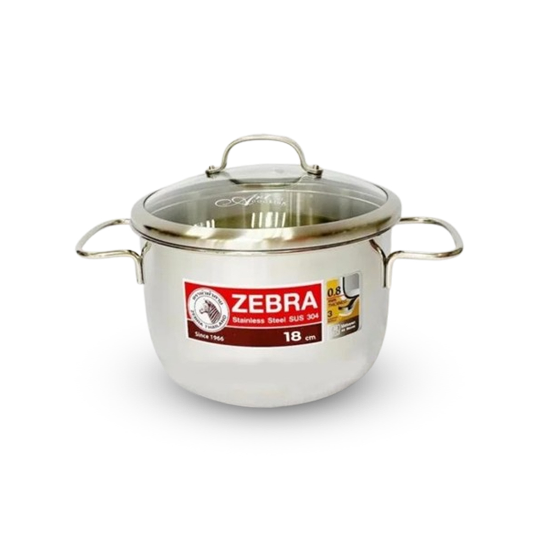 Zebra Sauce Pot Extreme Infinity Tempered Glass Lid – 18 Cm