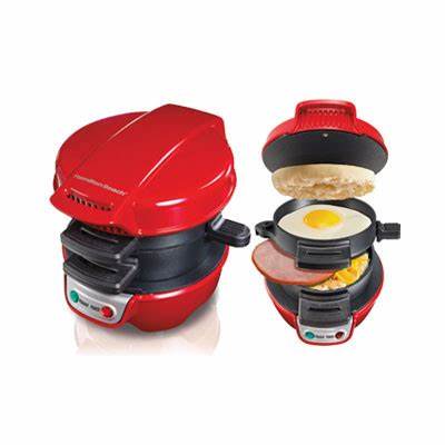RAF Burger Maker, Breakfast Sandwich Maker with Egg Cooker Ring, Waffle Maker Machine Multicooker-600 Watt