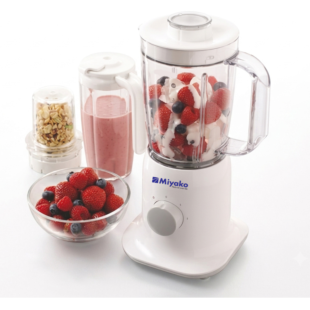 Miyako Blendy To Go Smoothie Prepare 3 in 1 Blender-Juicer-Grinder With Travel Jar And Vacuum Food Processor-MB233