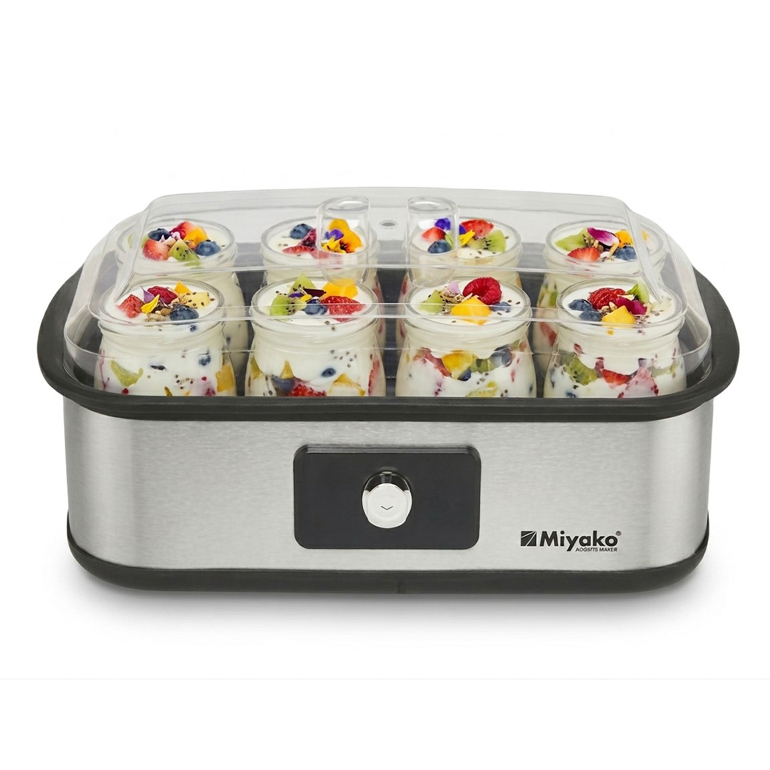 Miyako Automatic Yogurt maker 1.5 ltr Doi Maker With 8 Glass Jar-YG-102